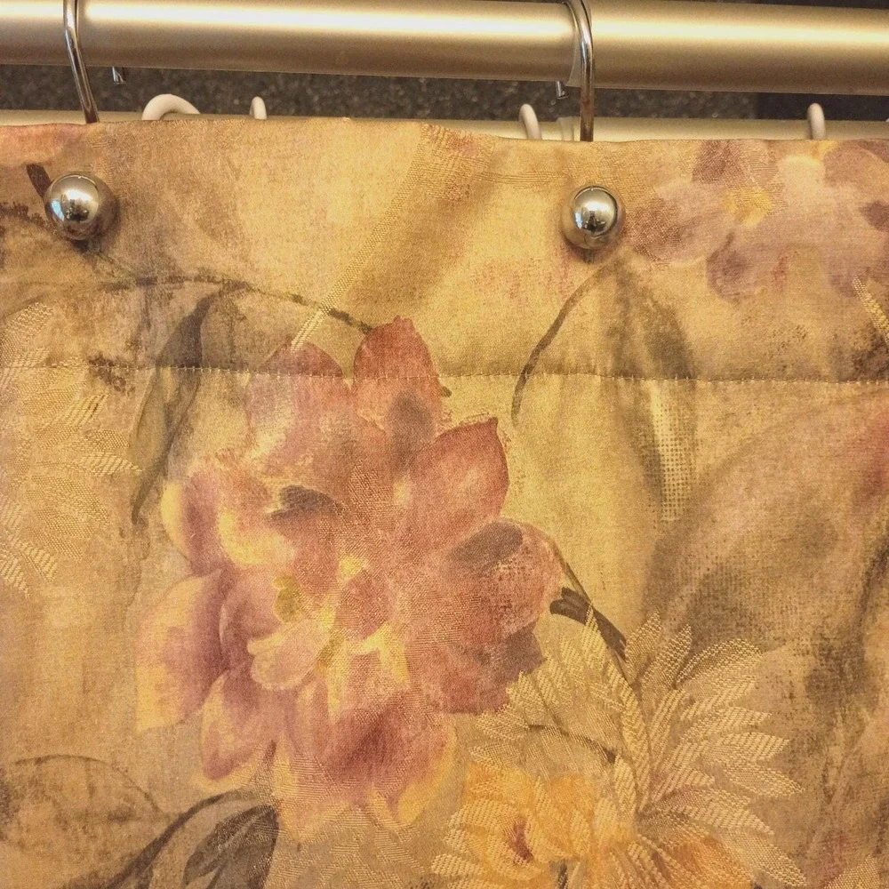 Vintage Croscill‎ Jacqueline Rose Floral Shower Curtain - 71